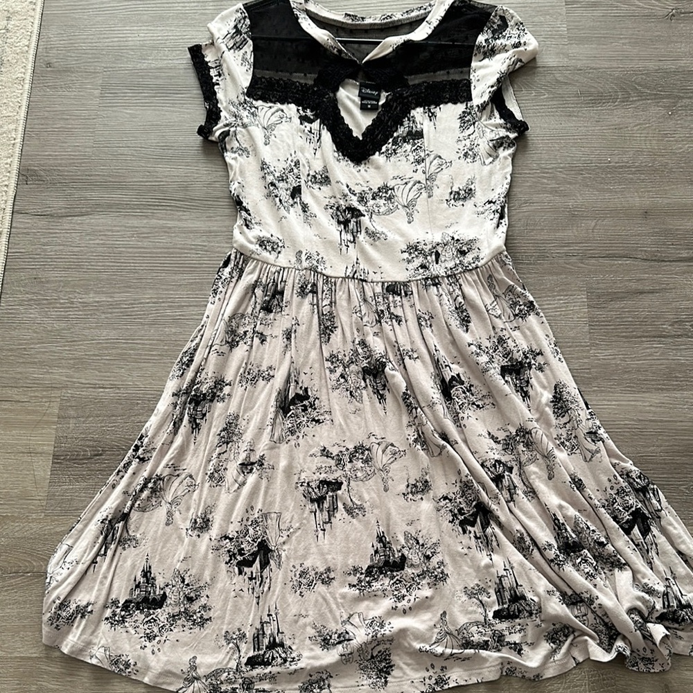 Black and White Disney Princess Dress